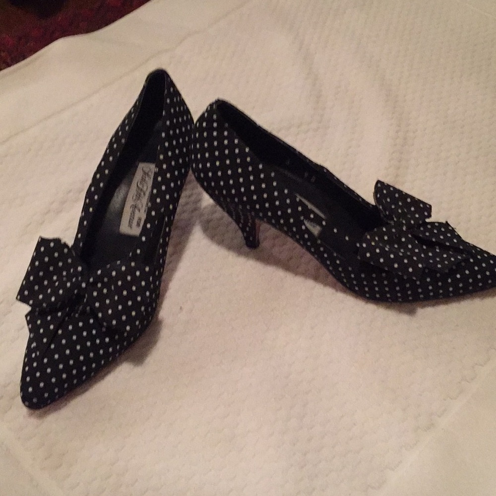 Saks Fifth Avenue Polka Dot Pumps